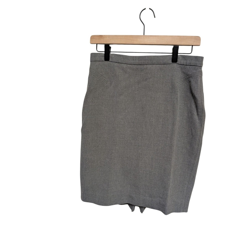 LOFT Gray Pencil Skirt‎ Career Office Academia Business Workwear Fitted Size 4